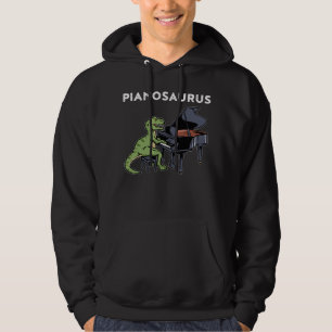 Moletom Piano Piano Gift Crianças Pianista Dinossauro Pia