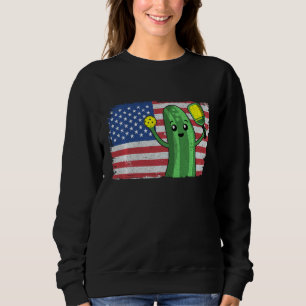 Moletom Pickleball Americano Flag Pickle Com Pic Paddle