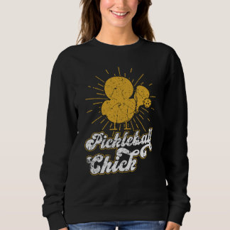 Moletom Pickleball Chick Retro Vintage  7