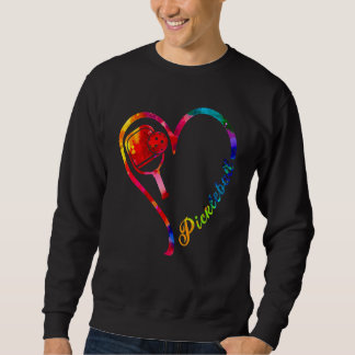 Moletom Pickleball Heart I Love Pickleball Tie Dye For Man