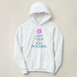 Moletom Pickleball Hoodie: Fique Calmo e Jogue Pickleball