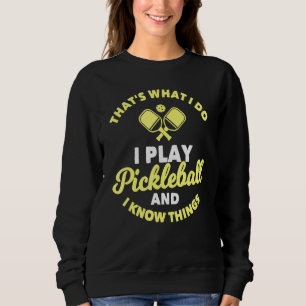 Moletom Pickleball legal Dizendo Pás De Pickleball E Bola
