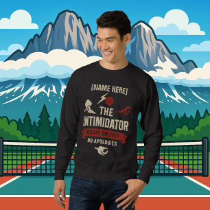 Moletom Pickleball Nome Personalizado O Intimidador