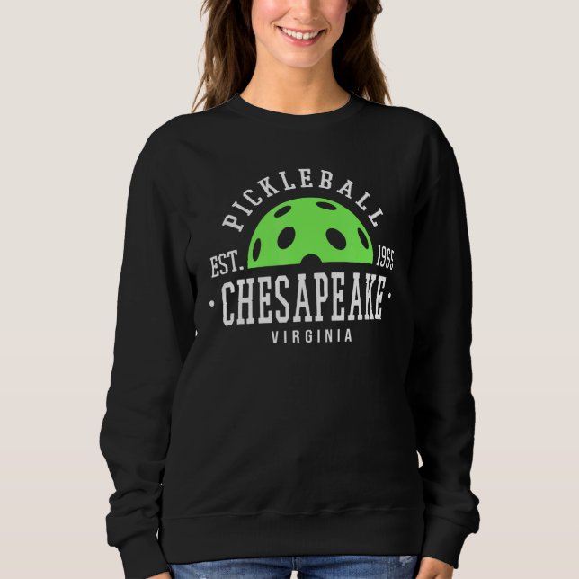 Moletom Pickleball Para Jogadores De Pickleball Em Chesape (Frente)