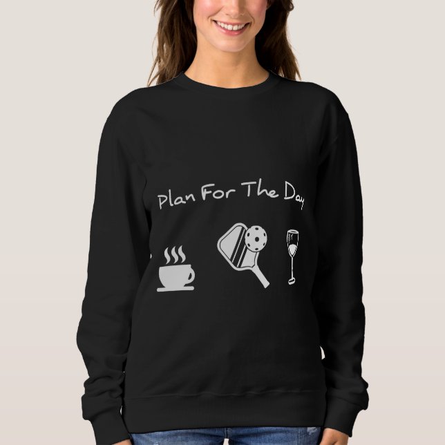 Moletom Pickleball Para O Dia Do Vinho De Pickleball No Ca (Frente)