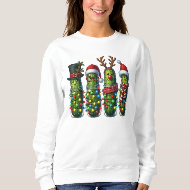 Moletom Picles engraçados de Natal  (Frente)
