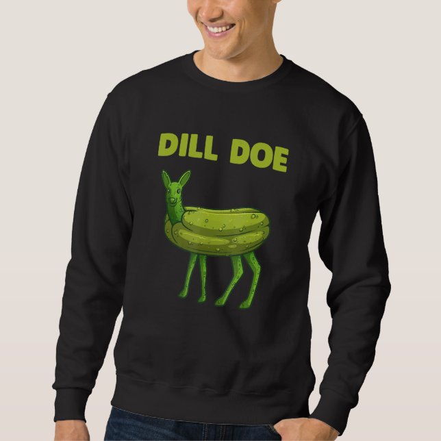 Moletom Picles Men Dill Doe Deer Green Dill Pickle (Frente)