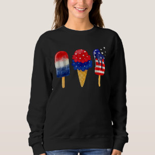 Moletom Picolé do Dia 4 de Julho Bandeira Americana Patrió
