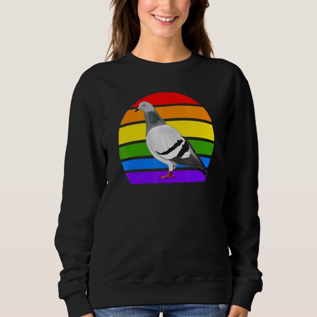 Moletom Pigeon Rainbow Bird Birdwatcher Diversidade de Pas (Frente)