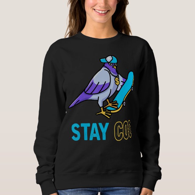Moletom Pigeon Skating Bird Watting (Frente)