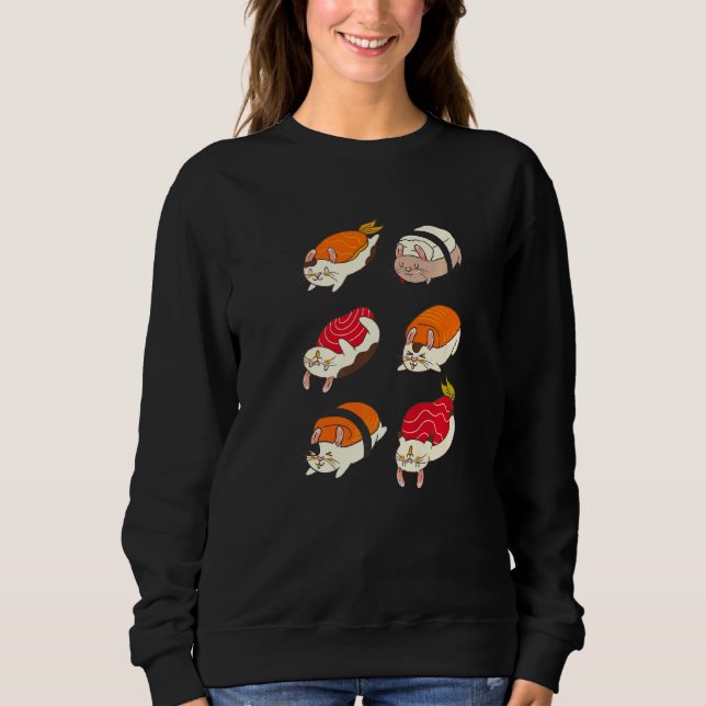 Moletom Pigs-guineenses Estilo Sushi (Frente)