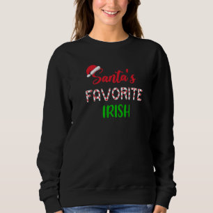 Moletom Pijama de Natal favorito do Papai Noel Irlandês