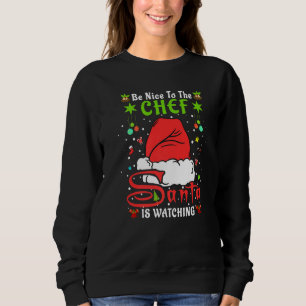Moletom Pijama de Natal Santa Seja Legal Com O Chef Natal