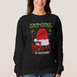 Moletom Pijama de Natal Santa Seja Legal Com o Professor d