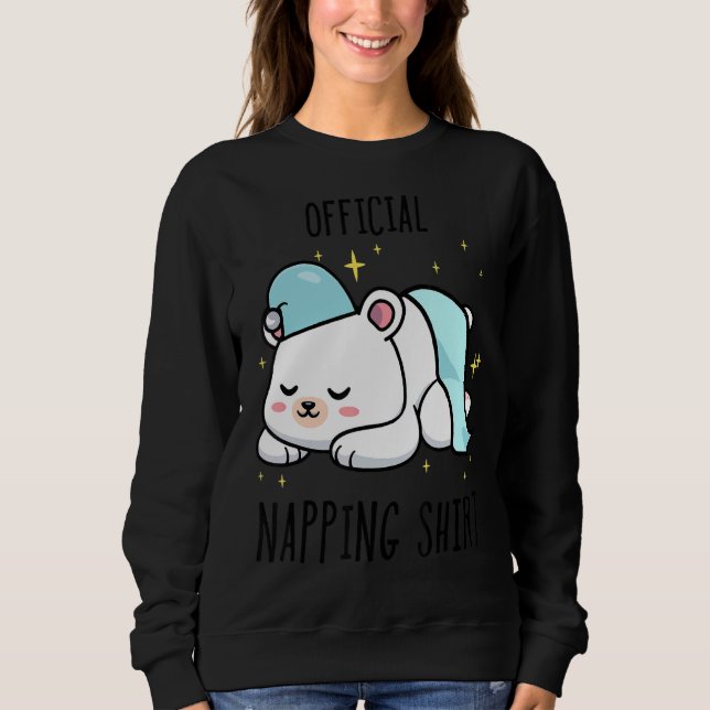 Moletom Pijamas com Urso Polar Dormindo Sonolência 1 (Frente)