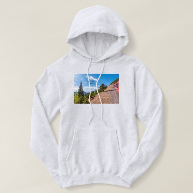Moletom Pikes Peak Train Ride Hoodie Mulheres (Frente do Design)
