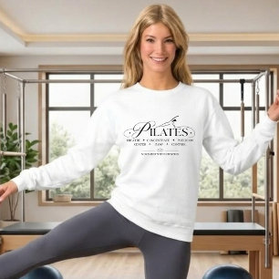 Moletom Pilates de Luxo Os Princípios Básicos Preto