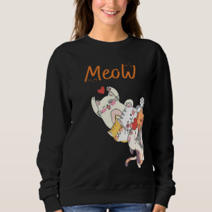 Moletom Pilha de Ronronares Um Momento de Amor de Gatos Ab