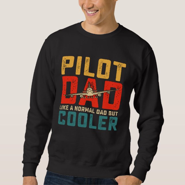 Moletom pilot for dad father aviation airplane pilot (Frente)