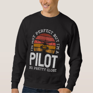 Moletom Piloto de Avião Hidroavião Vintage Retrô Não Sou P