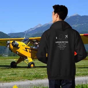 Moletom Piloto de estudante Primeiro Piloto Solo Avião Eng