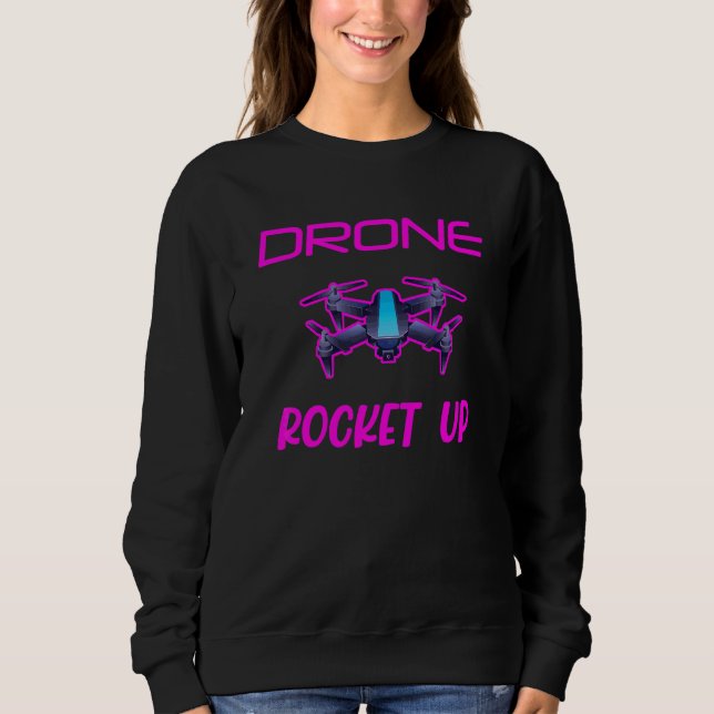 Moletom Piloto Drone Drone Rocket Up Quadcopter Drones Pil (Frente)