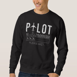 Moletom Piloto Em Curso Piloto De Avião-Piloto Humor