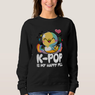 Moletom Pílula feliz do ventilador Kpop Duck Merch K-pop M