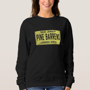 Moletom Pine Barrens New Jersey Retro Distressou Nj Licens