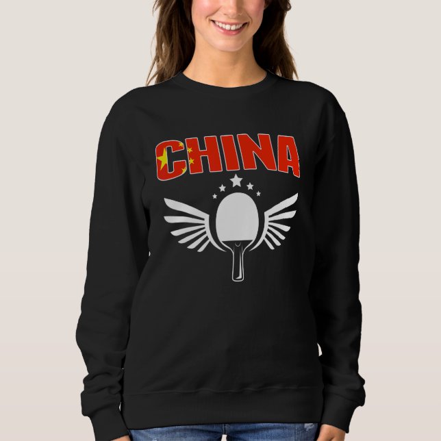 Moletom Ping Pong China   Equipe de Tênis de Mesa Chinês S (Frente)