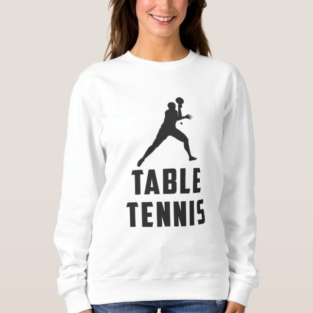 Moletom Ping Pong Mesa Tênis Paddle Player Ideia do presen (Frente)