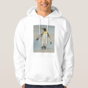 Moletom Pinguim caminhando na praia