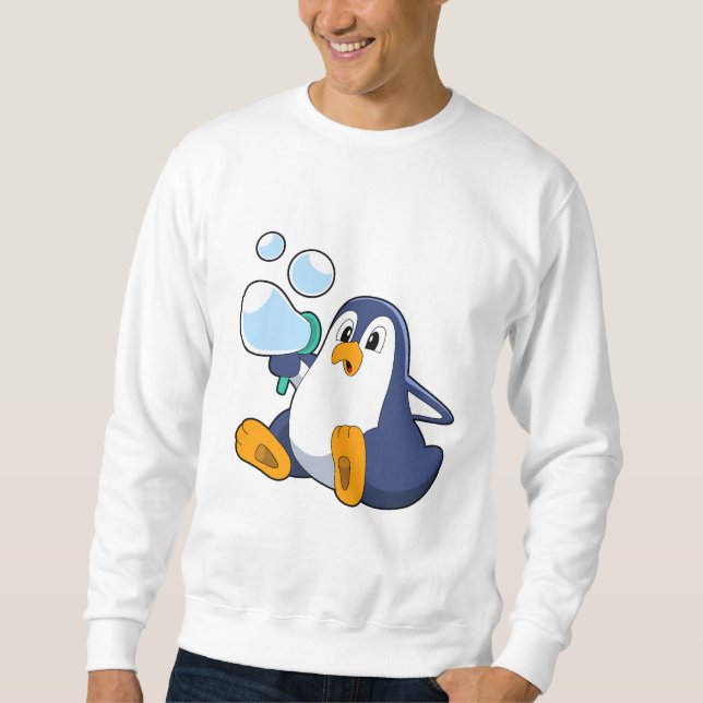 Moletom Pinguim com bolhas de sabão.PNG (Frente)