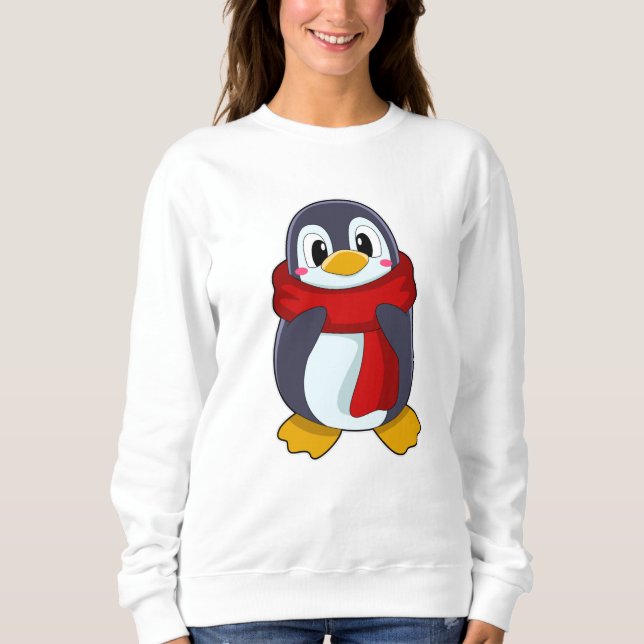 Moletom Pinguim com Cachecol (Frente)