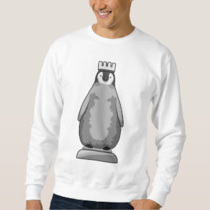 Moletom Pinguim como peça de xadrez Rei