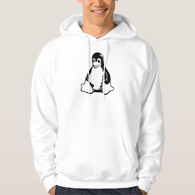 Moletom Pinguim de Tux - (Linux, Open Source, Copyleft, (Frente)