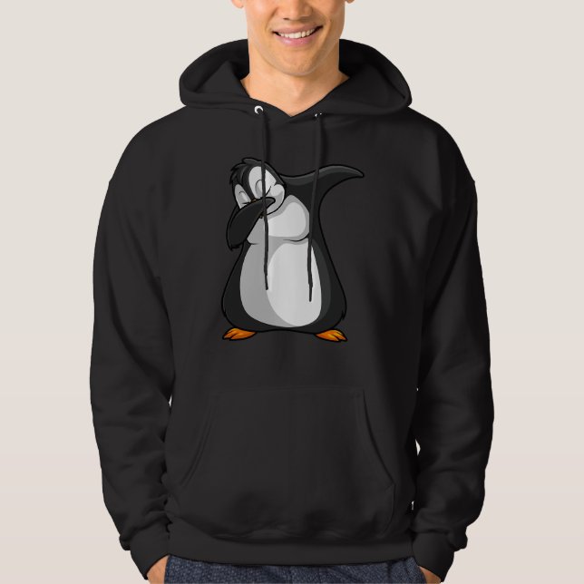 Moletom Pinguim Engraçado Pinguim Art Men Mulheres Dabbing (Frente)
