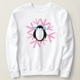 Moletom Pinguim Fofo Floco de Neve Natal Inverno