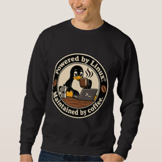 Moletom Pinguim Linux Tux e café