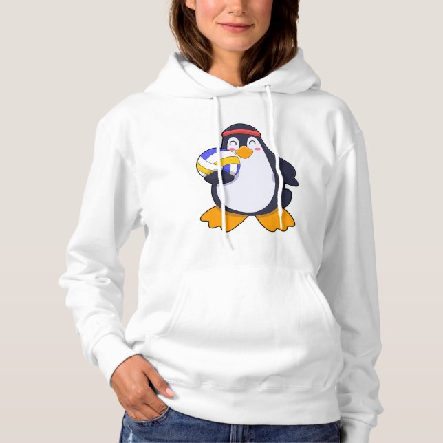 Moletom Pinguim no Esporte de Volei (Frente)