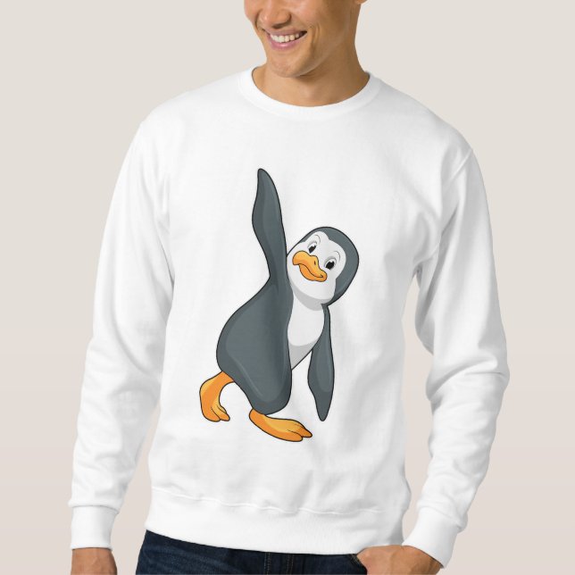 Moletom Pinguim no Yoga Esforço (Frente)