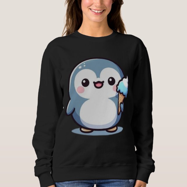 Moletom Pinguim Relax – Momentos Doce Derretimento (Frente)