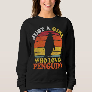Moletom Pinguin Bird Vintage Apenas Uma Rapariga Que Ama P