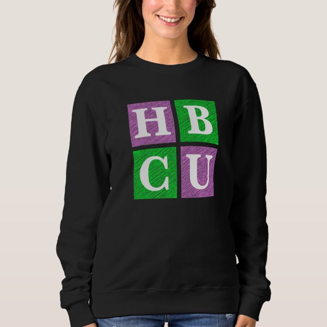 Moletom Pink and Green HBCU Block Letters   (Frente)