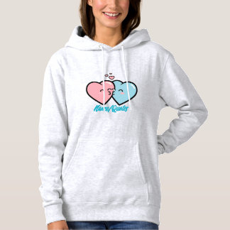 Moletom Pink & Blue Hearts Kiss