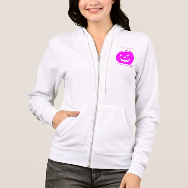 Moletom Pink Jack o'lantern Halloween Thunder_Cove (Frente)