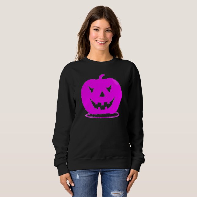 Moletom Pink Jack o'lantern Halloween Thunder_Cove (Frente Completa)