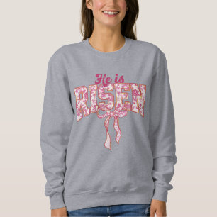 Moletom Pink Lace Ele Ressuscitou  