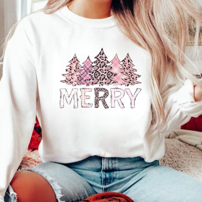 Moletom Pink Lepard Natal Cozy de inverno (Criador carregado)