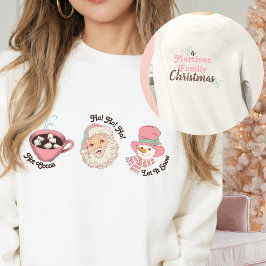 Moletom PINK NOEL Família de Papais noeis personalizados